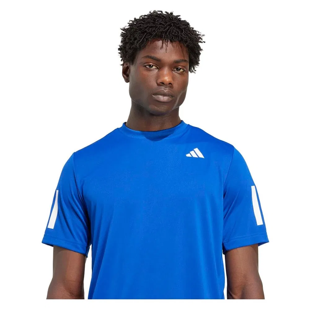 Мужская футболка с принтом Club Tennis Climacool 3-Stripes adidas, Collegiate Royal — фото 3