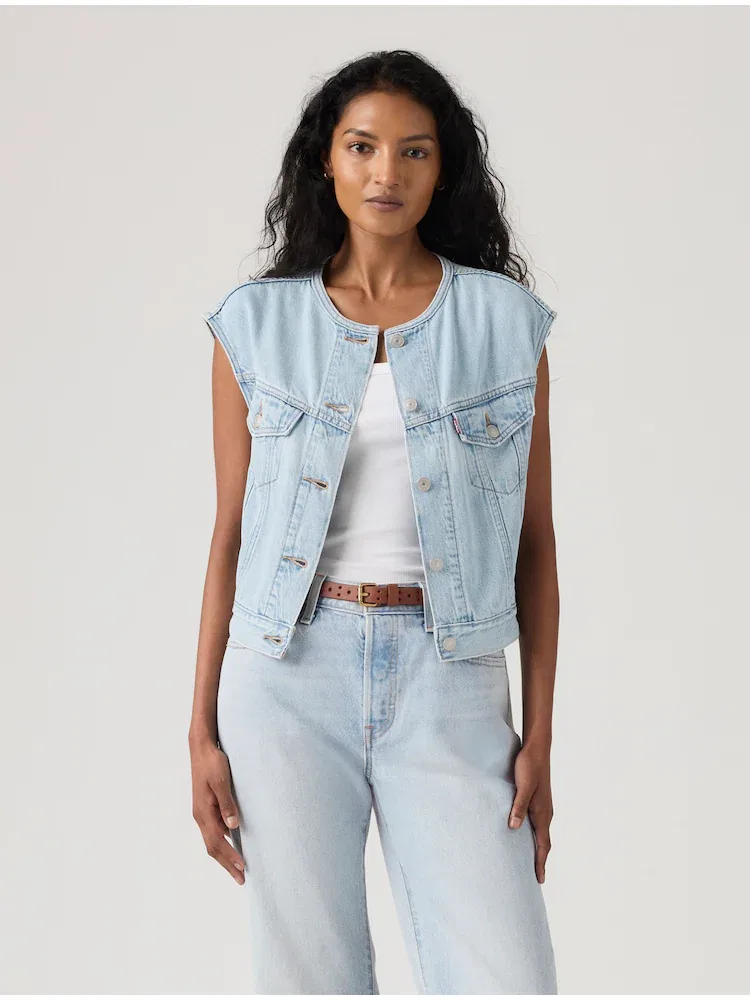 Жилет из смесового хлопка LEVIS — фото 2