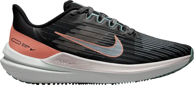 Кроссовки Nike Wmns Air Winflo 9 'Black Light Madder Root', черный