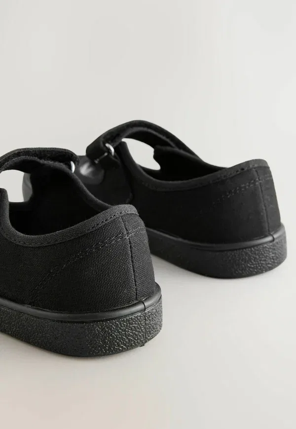 Туфли на плоской подошве с бантом School Bow Plimsoll Shoes Next, черный — фото 4