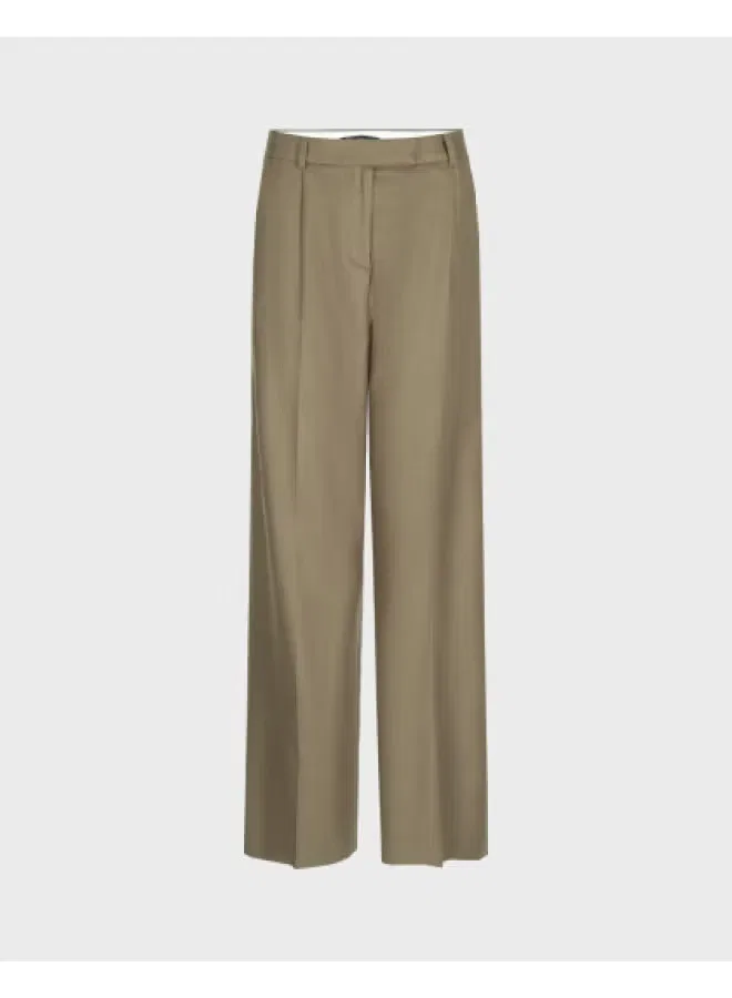 Брюки прямые комфортные Zara, оливковый