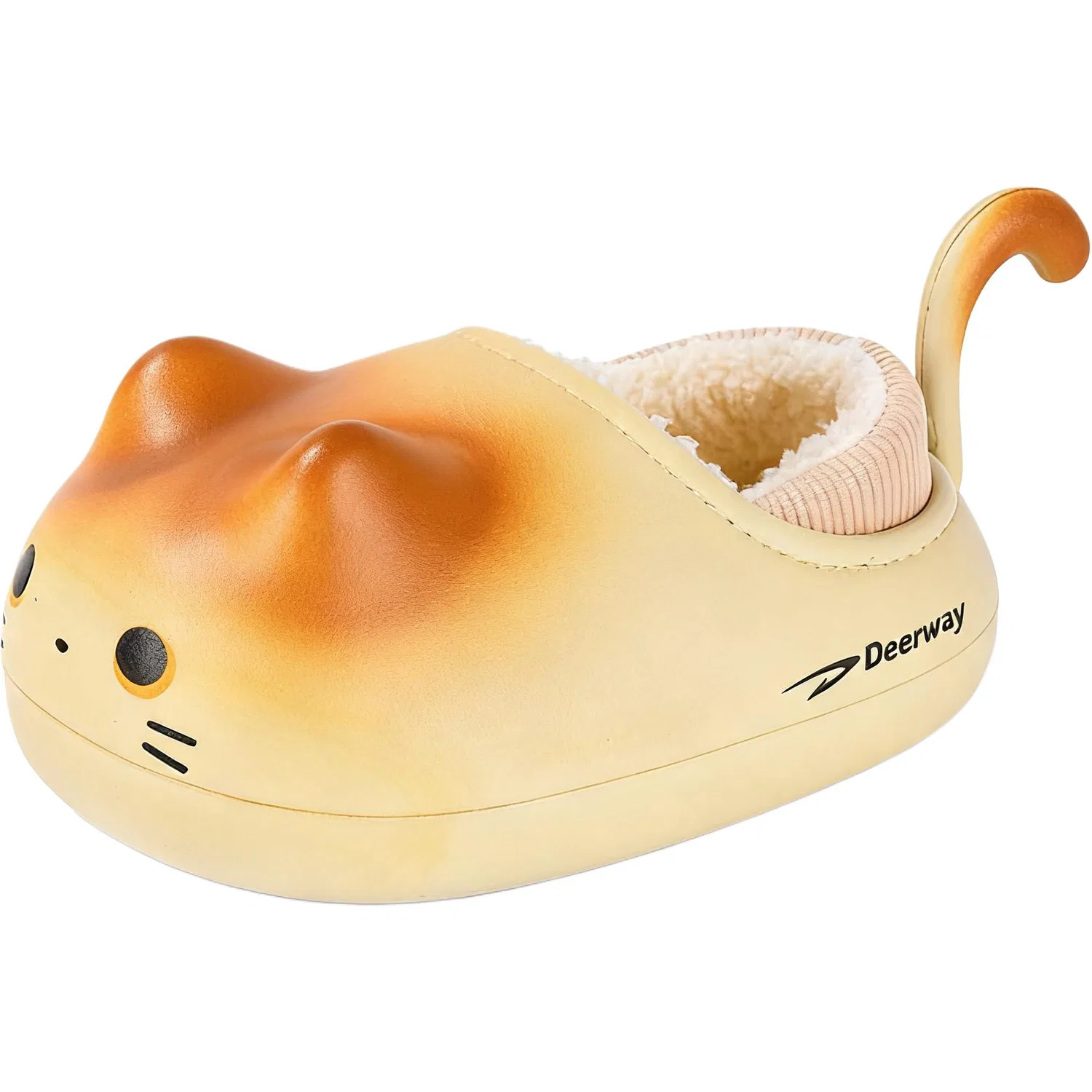 Детские тапочки для улицы с принтом кота, модель Cute Pet Design, DEERWAY, Sand Plush