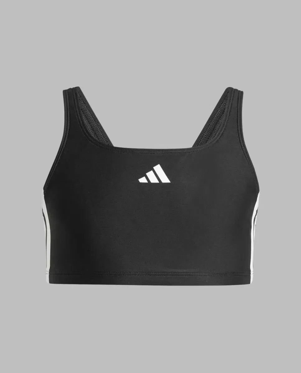 Детский бикини для девочек с принтом adidas, Negro — фото 2