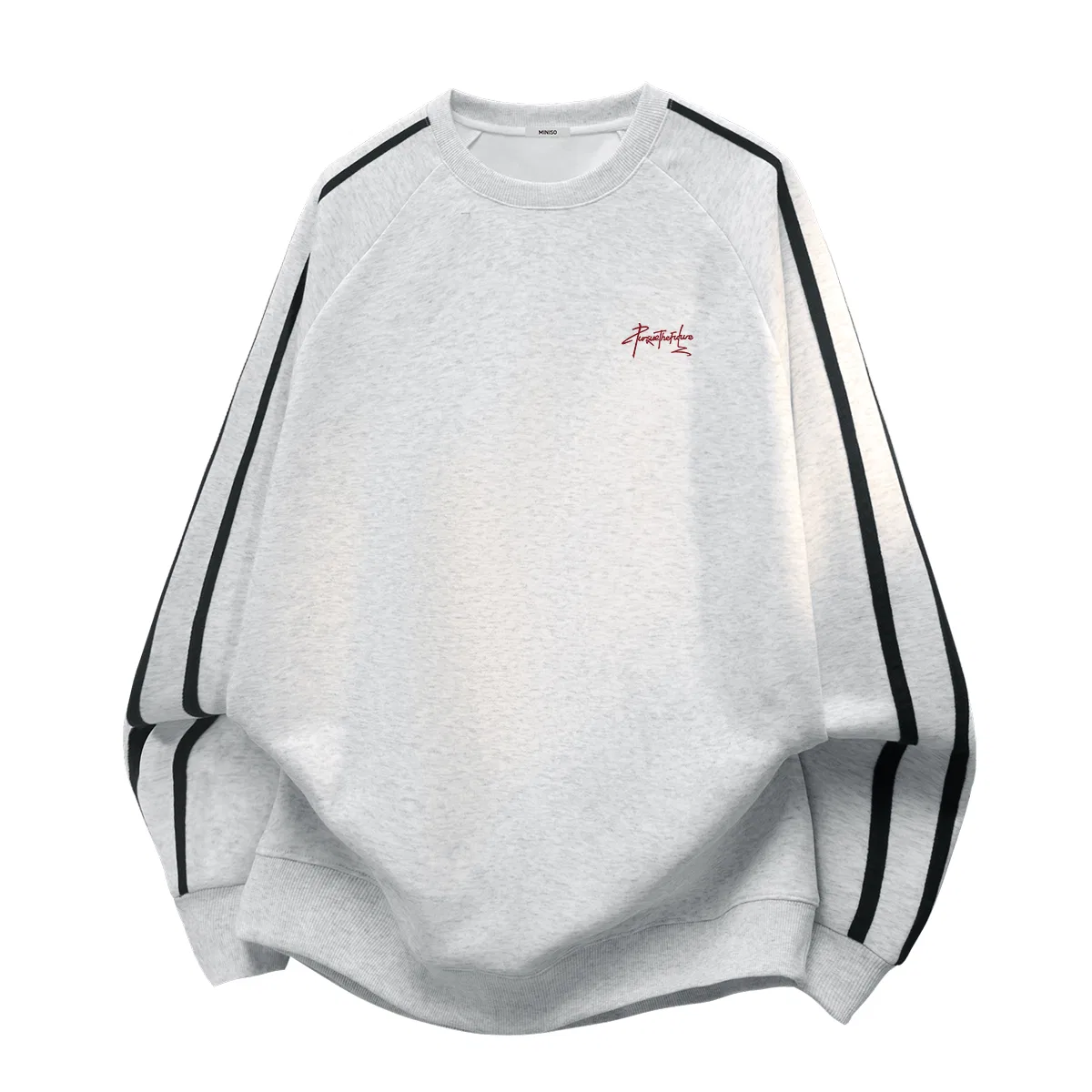 Детский свитшот с круглым вырезом MINISO, Heather Gray