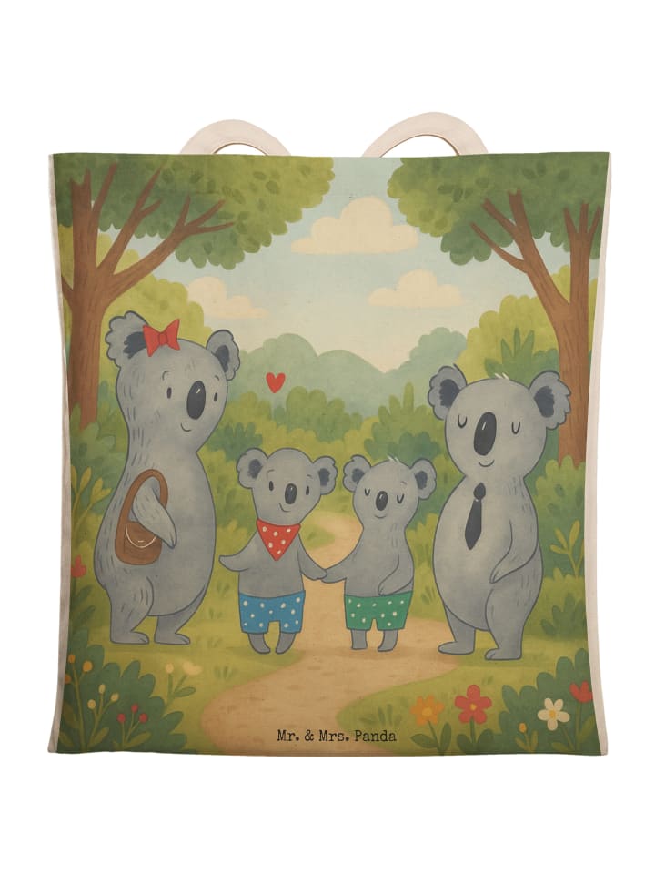 

Сумка-шоппер Koala family two design без слогана, белая Mr. & Mrs. Panda