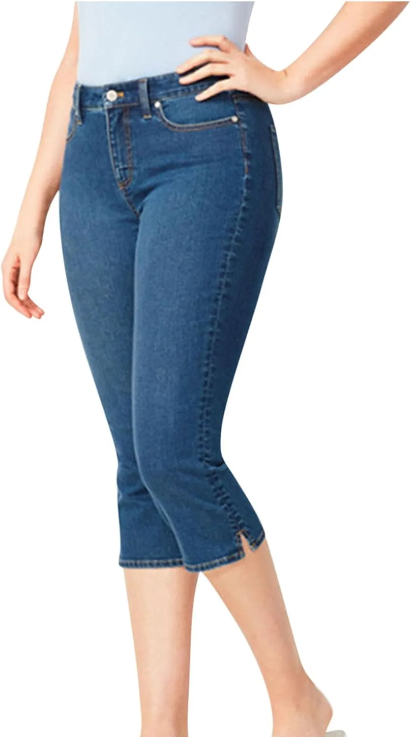 

Женские скинни джинсы с высокой талией и разрезами LAWOR