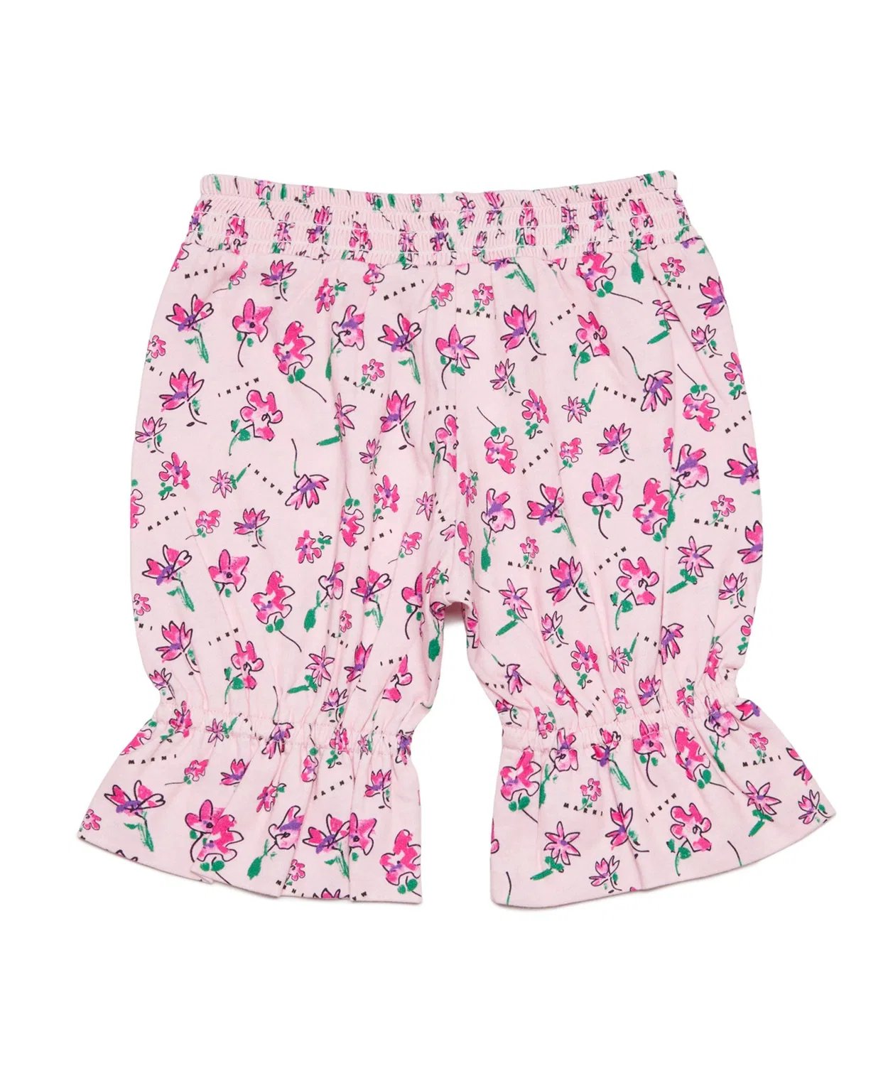 Детские брюки флористическим принтом MARNI, Light Pink — фото 4