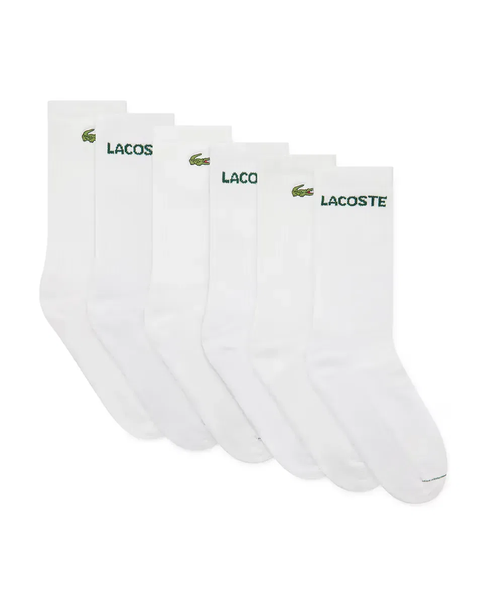 Детский комплект носков из 6 пар Lacoste, Blanco