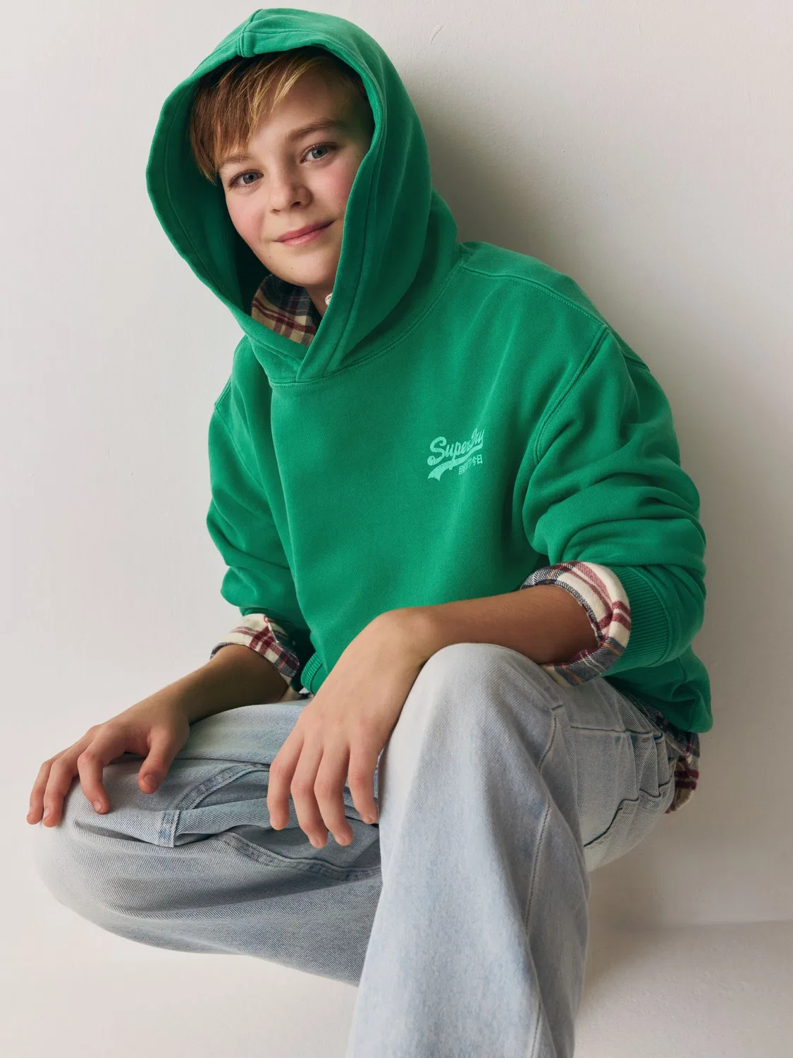 Худи с логотипом Superdry Bright Green — фото 3