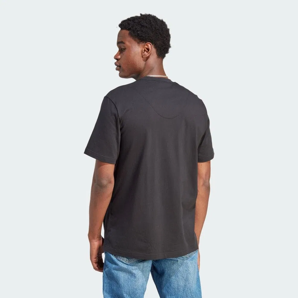 Мужская свободная футболка Lounge T-Shirt adidas, Black — фото 4