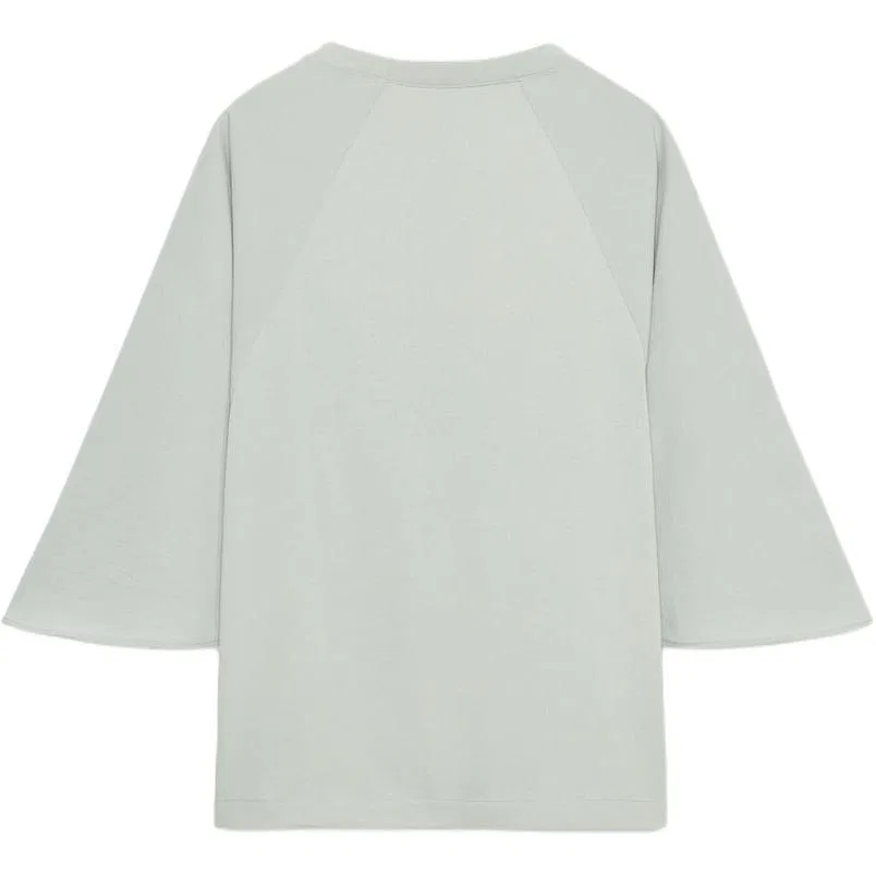 Женская футболка с круглым вырезом Blue/Gray ZARA — фото 3