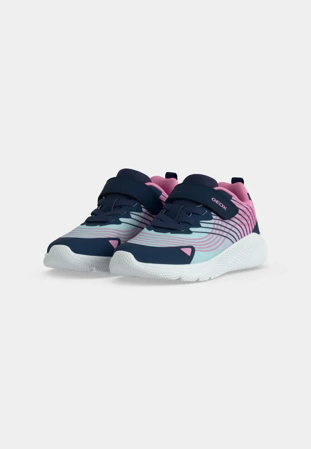 J sprintye girl - кроссовки Geox, Aqua/Pink — фото 3
