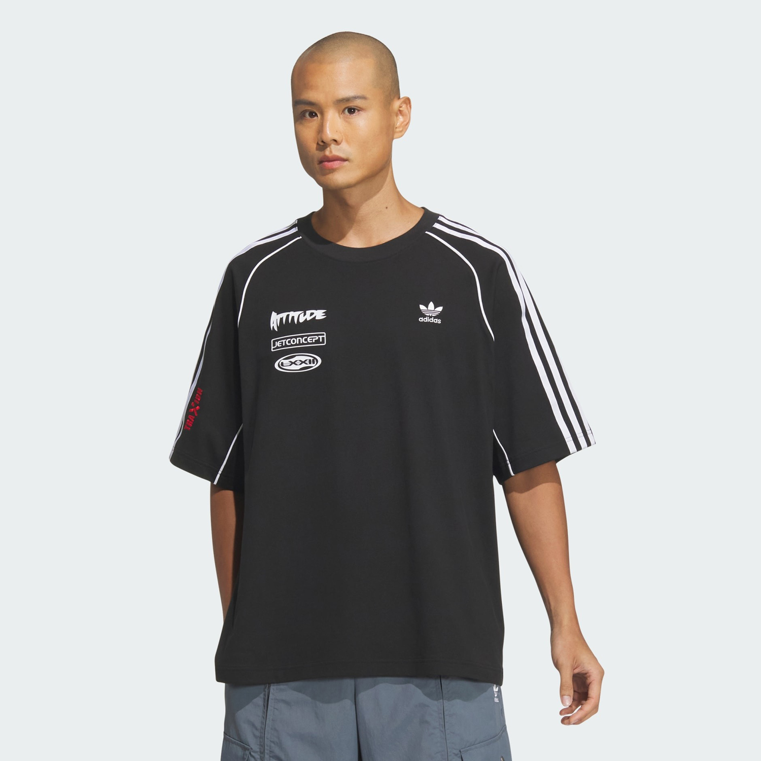 Футболка Adidas Originals Adicolor Motorcore, черный — фото 2