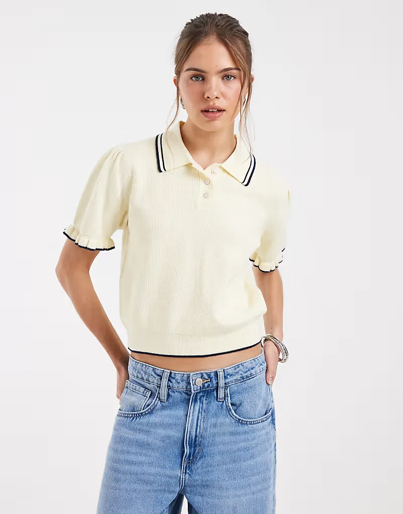 Супермягкая поло-рубашка Levi's с коротким рукавом, желтый — фото 4