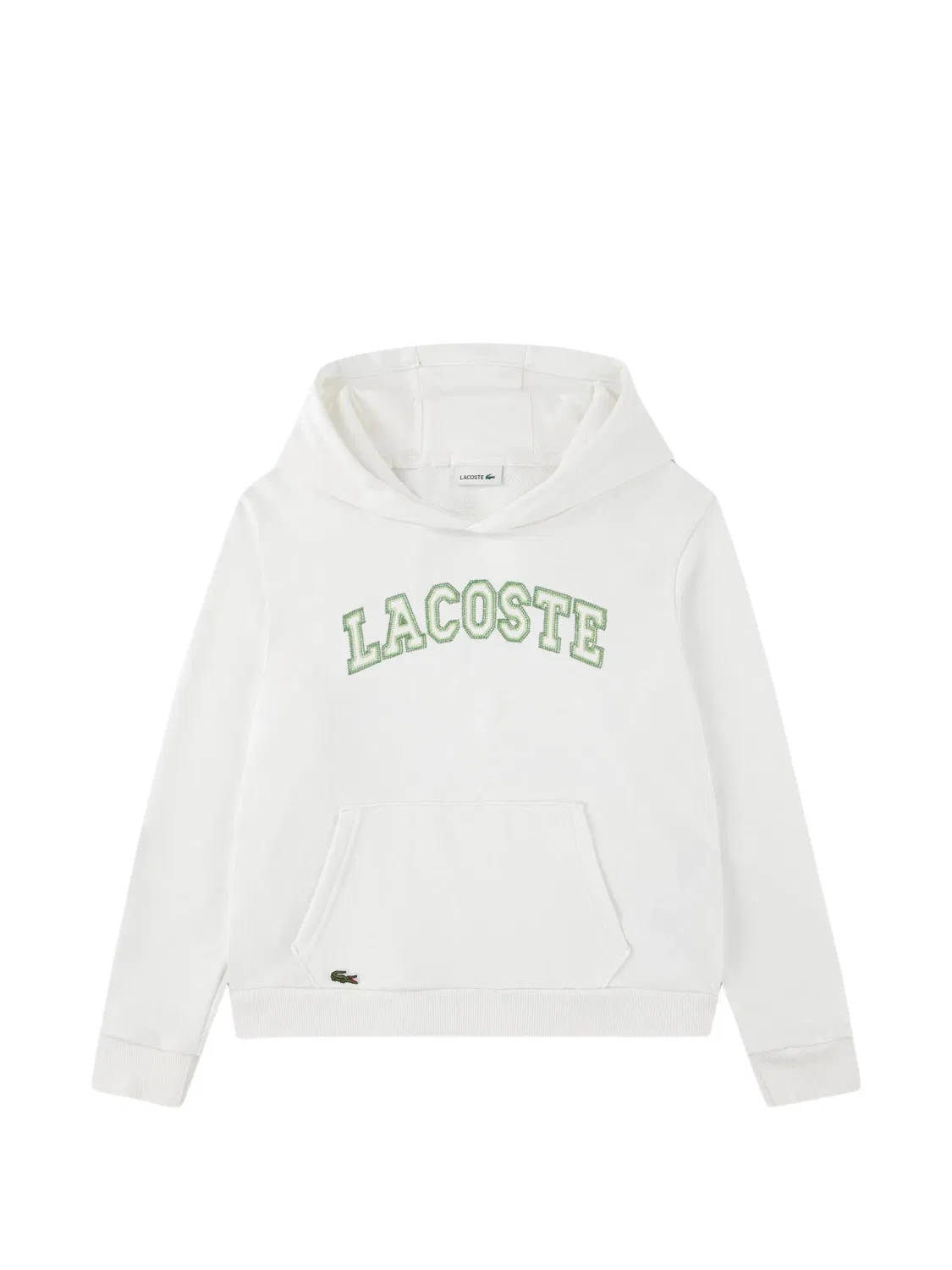 Худи с принтом-логотипом Lacoste, белый