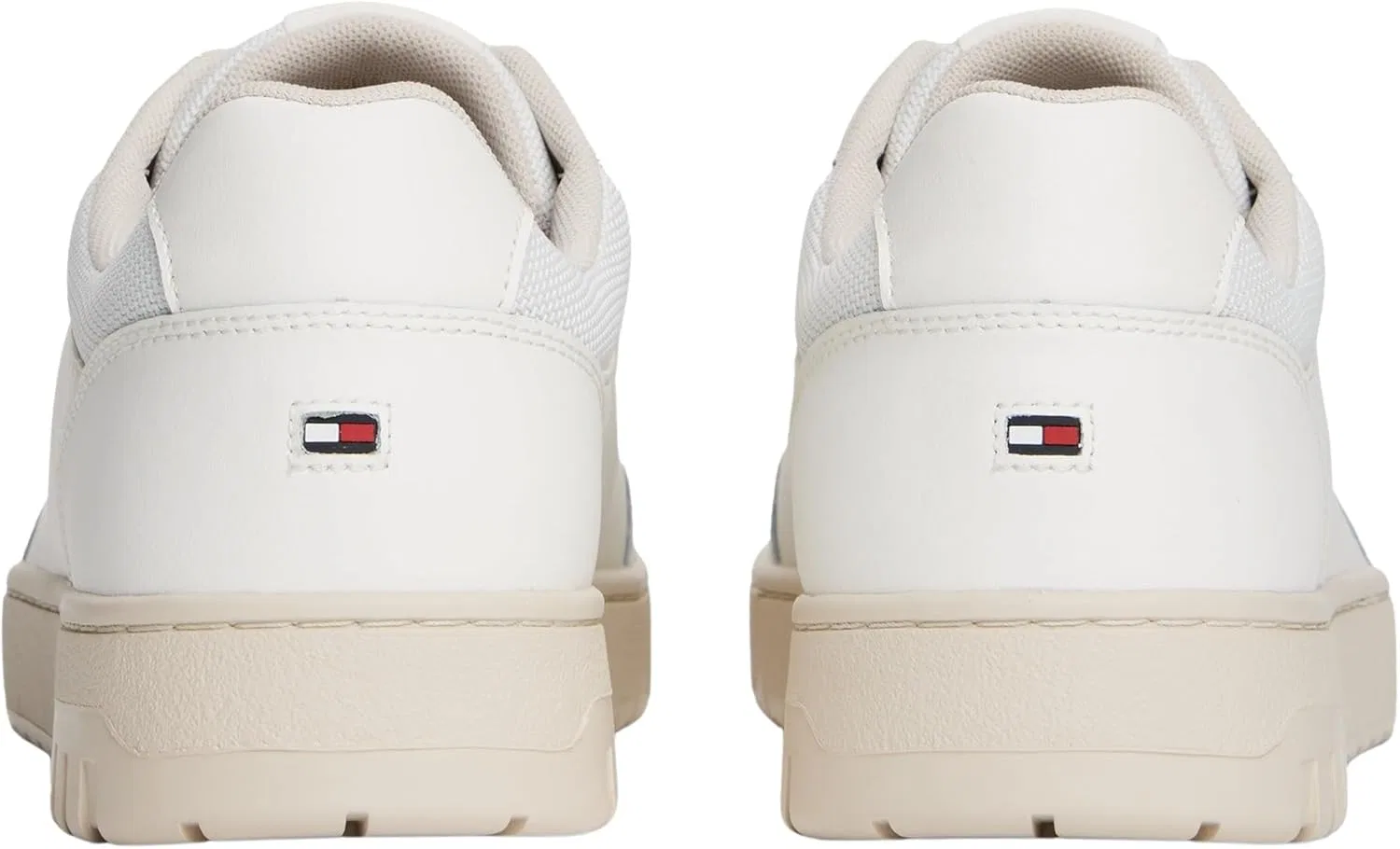 Мужские низкие кроссовки Tommy Hilfiger Cupsole Basket Core, White Ecru — фото 2