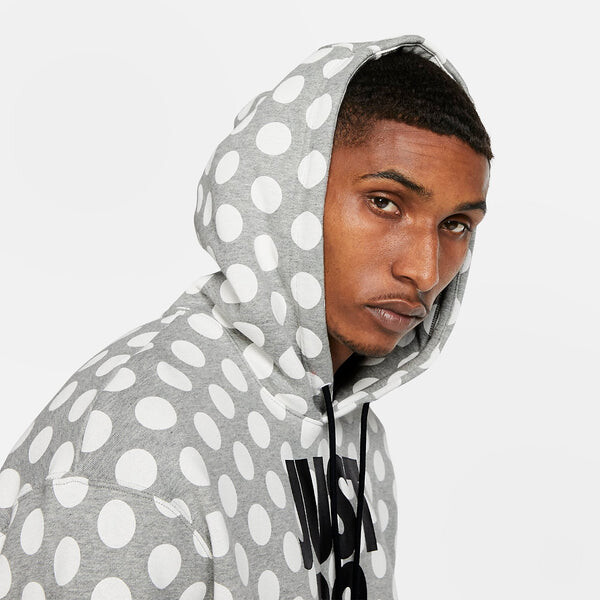 Толстовка Nike Full Out Dots Hoodie 'Grey White', серый — фото 4