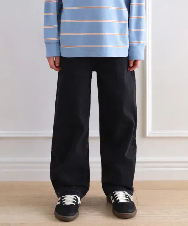 Джинсы широкие, Musinsa Standard Kids, Wash Black