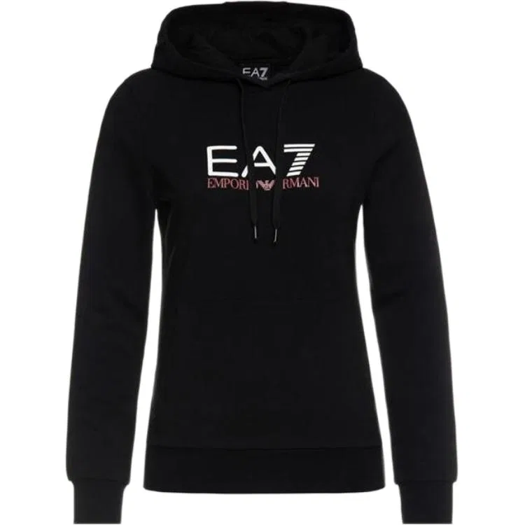Женский свитшот с капюшоном EMPORIO ARMANI, Black