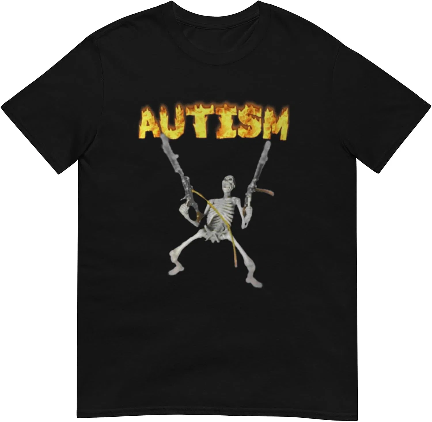 Футболка с принтом скелета Funny Shirt, Black