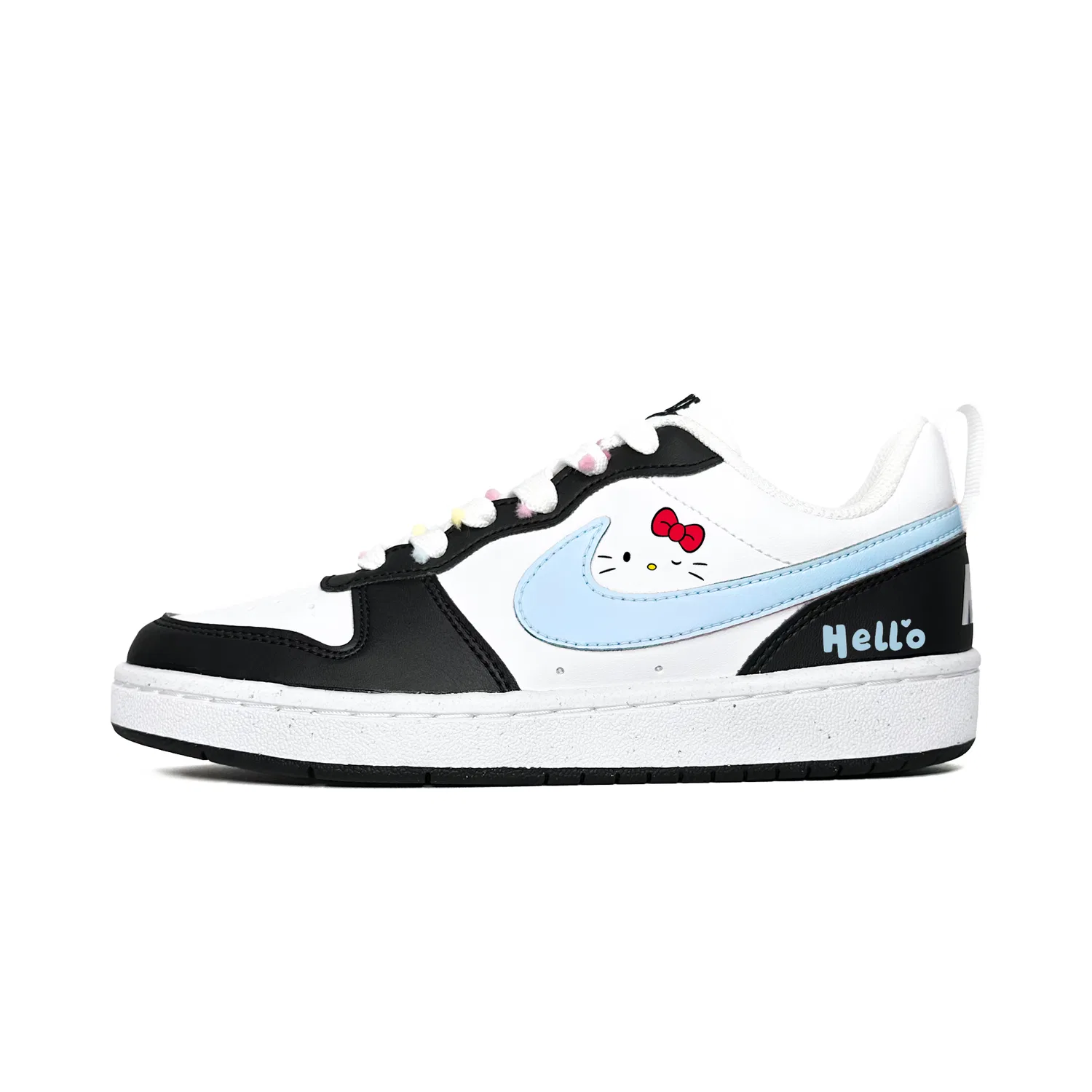 Детские кроссовки для скейтбординга с принтом Court Borough Blue White Black Nike, Blue