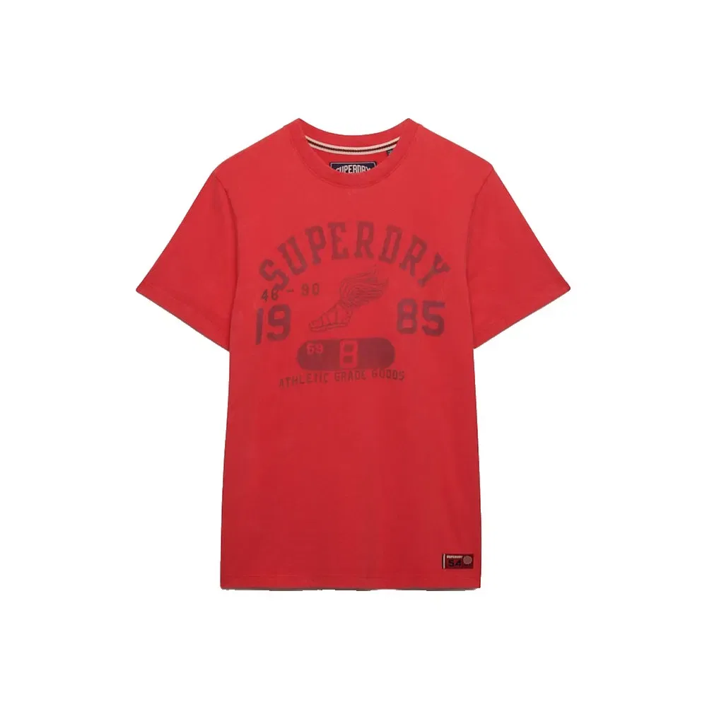 Футболка Superdry Vintage Prep Relaxed Fit с коротким рукавом, красный