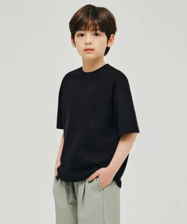 Футболка оверсайз, Musinsa Standard Kids, черный