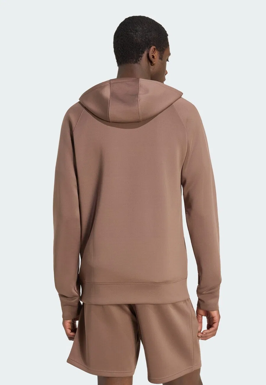 Толстовка ADIDAS ORIGINALS 'Trefoil Essentials' коричневого цвета — фото 3