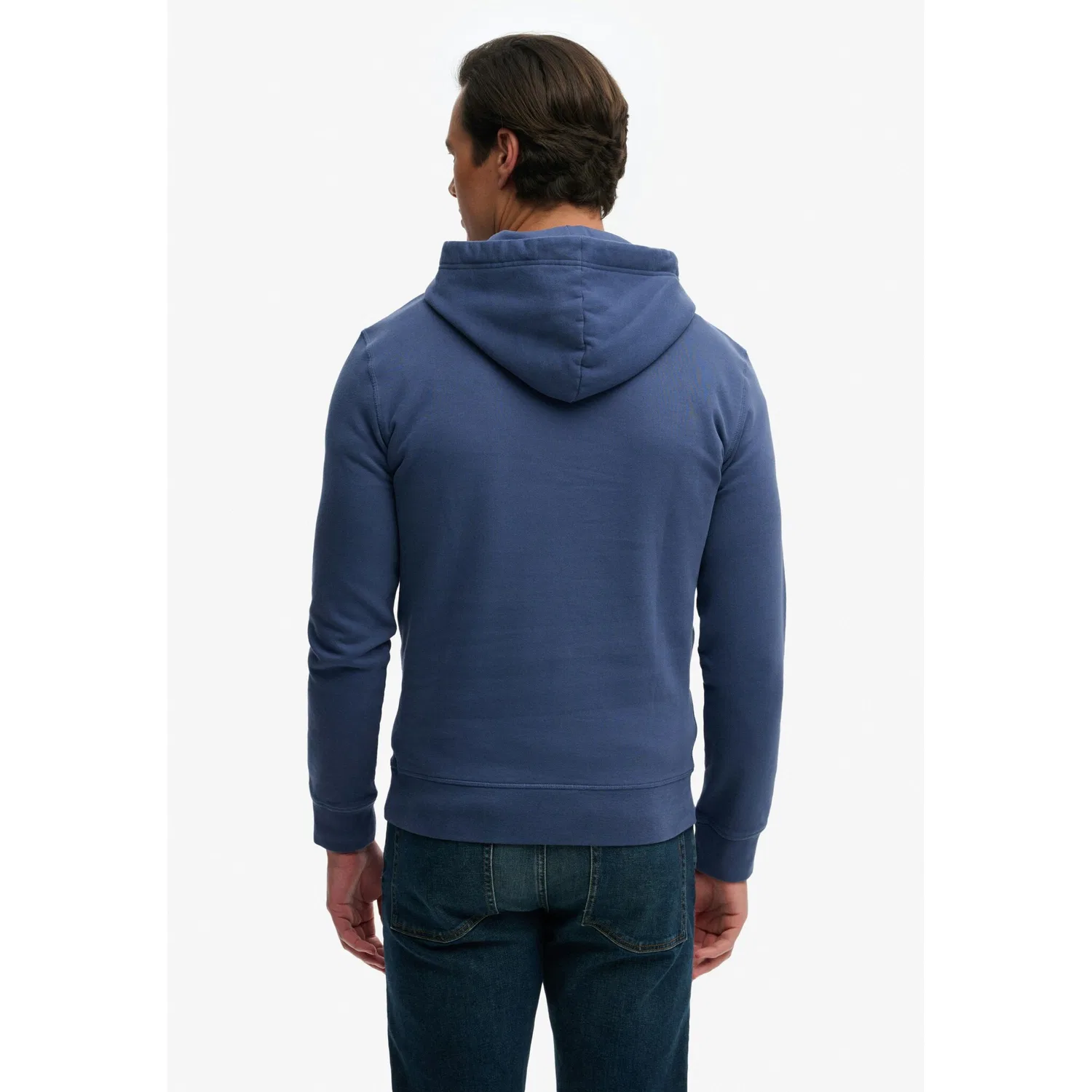 Мужской худи с капюшоном с винтажным логотипом Superdry, Hampton Blue — фото 2