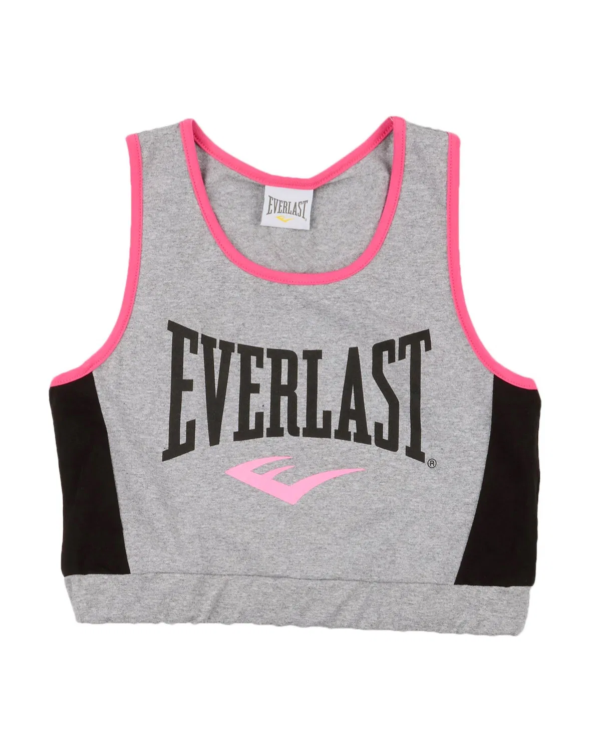 Детский топ для девочек с логотипом Everlast, серый