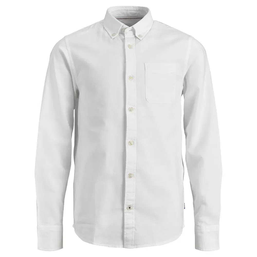 Рубашка с длинным рукавом Eoxford Jack & Jones, белый — фото 3