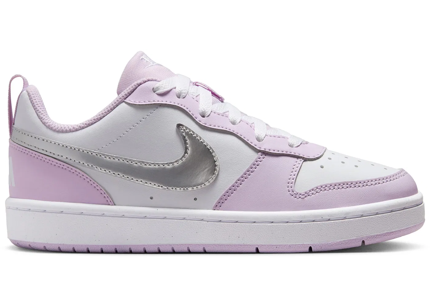 Детские кроссовки Lifestyle Nike Court Borough Low Recraft SE, Doll White Metallic Silver