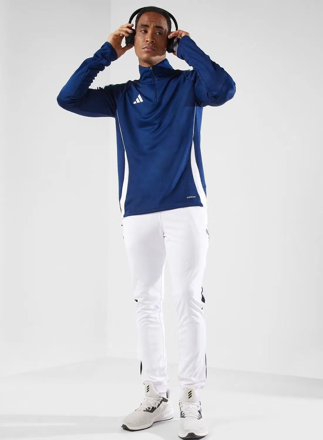 Топ тренировочный с длинным рукавом Tiro24 Adidas, голубой — фото 4