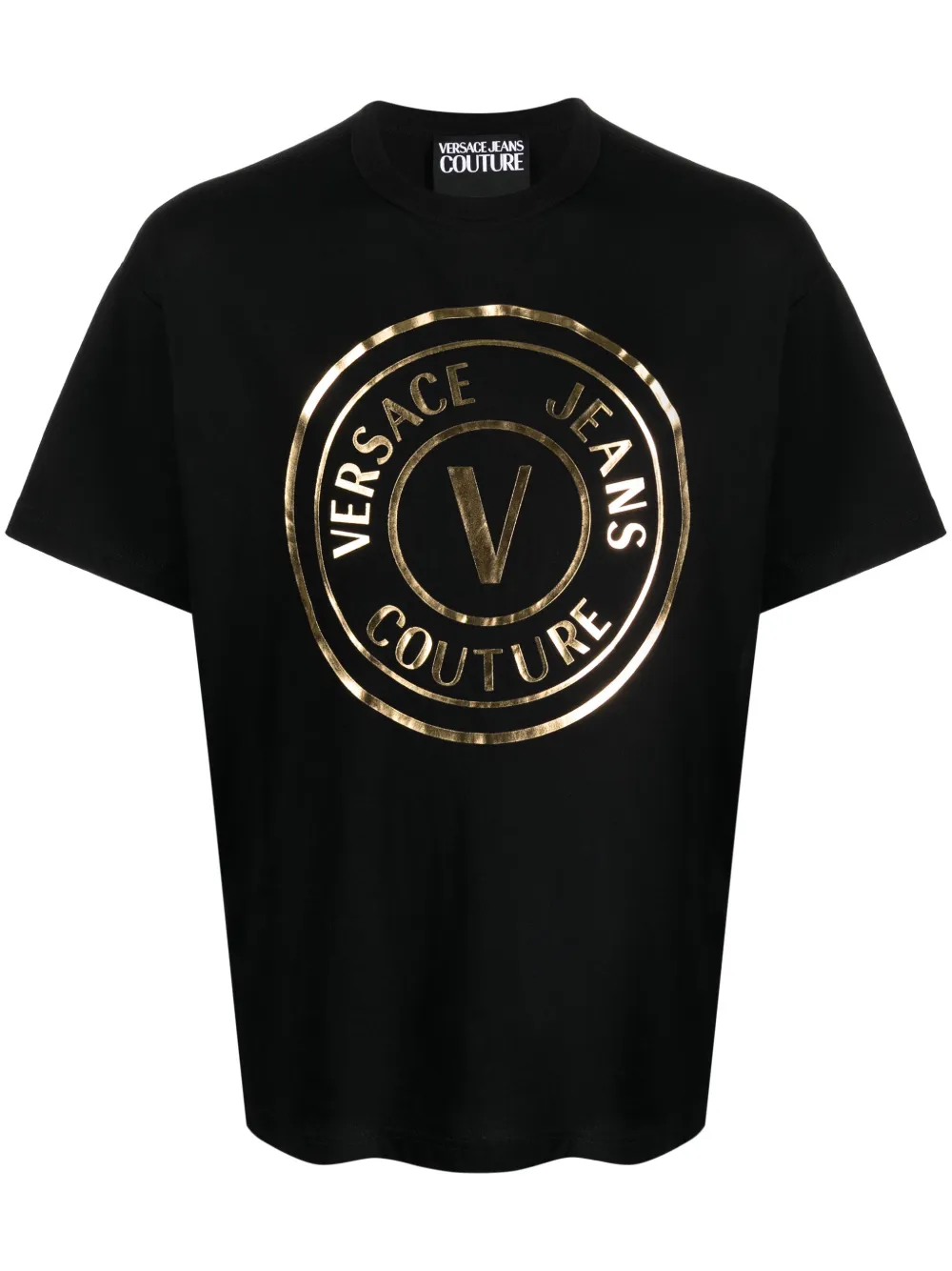 

Футболка с логотипом Versace Jeans Couture, черный