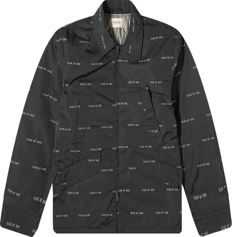 

Куртка Fear of God All Over Print Nylon Field Jacket 'Black', черный