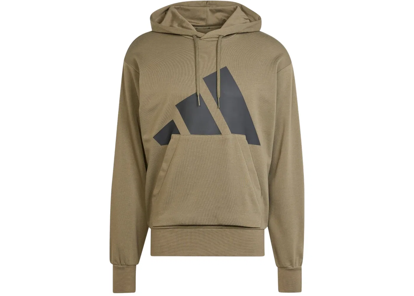 Мужская худи с длинным рукавом Big Logo French Terry Adidas, Olive Strata/Black