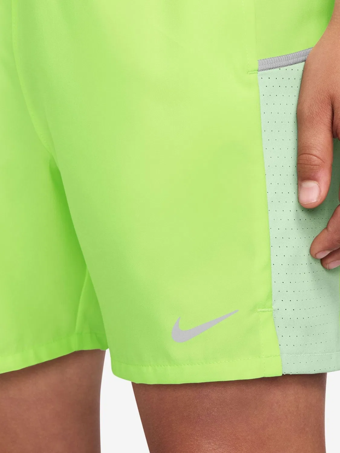 Шорты тренировочные Miler Dri-FIT Nike, Ice Yellow — фото 4