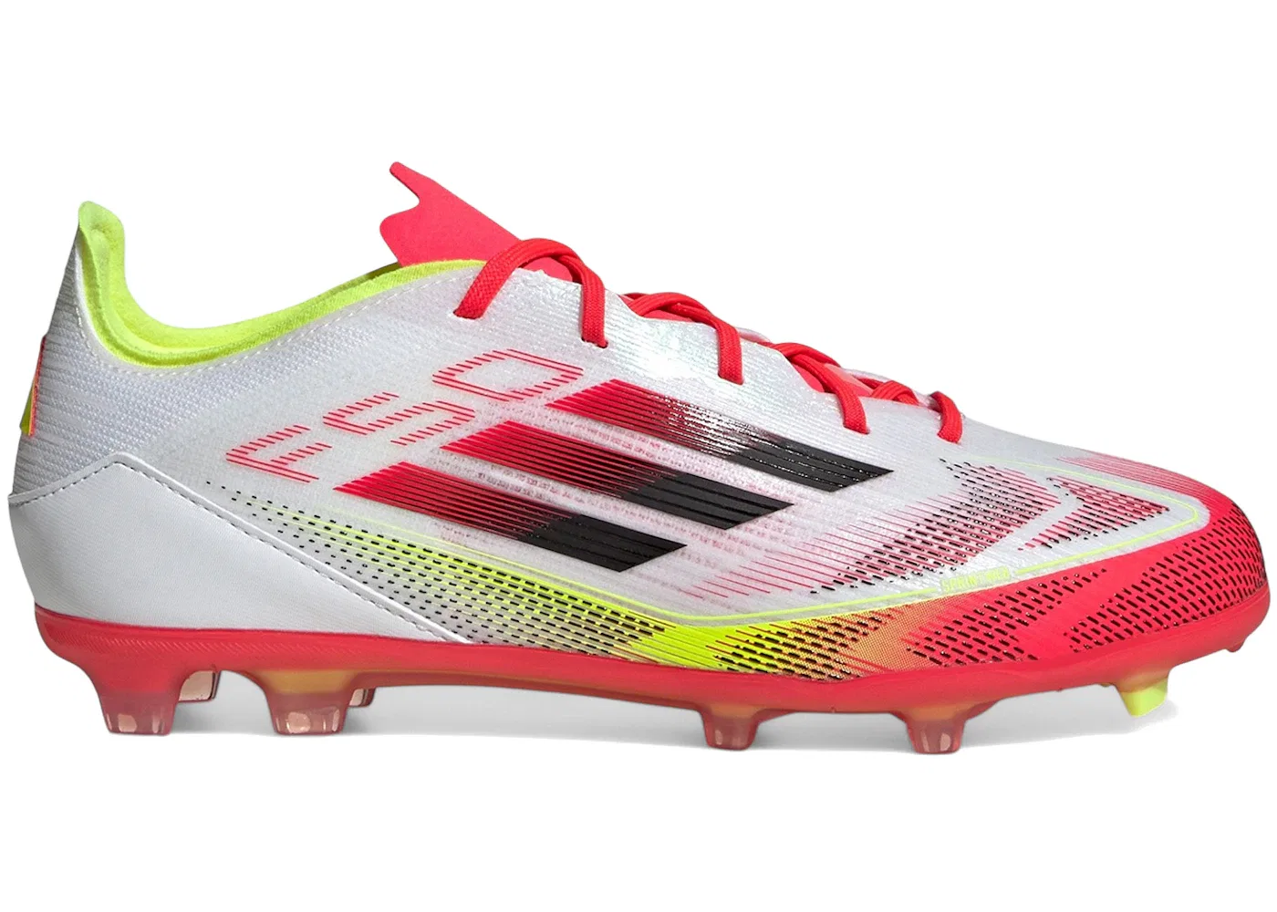 Детские бутсы с технологией FG Solar Pack Adidas F50 Elite FG, Cloud White Core Black Solar Yellow