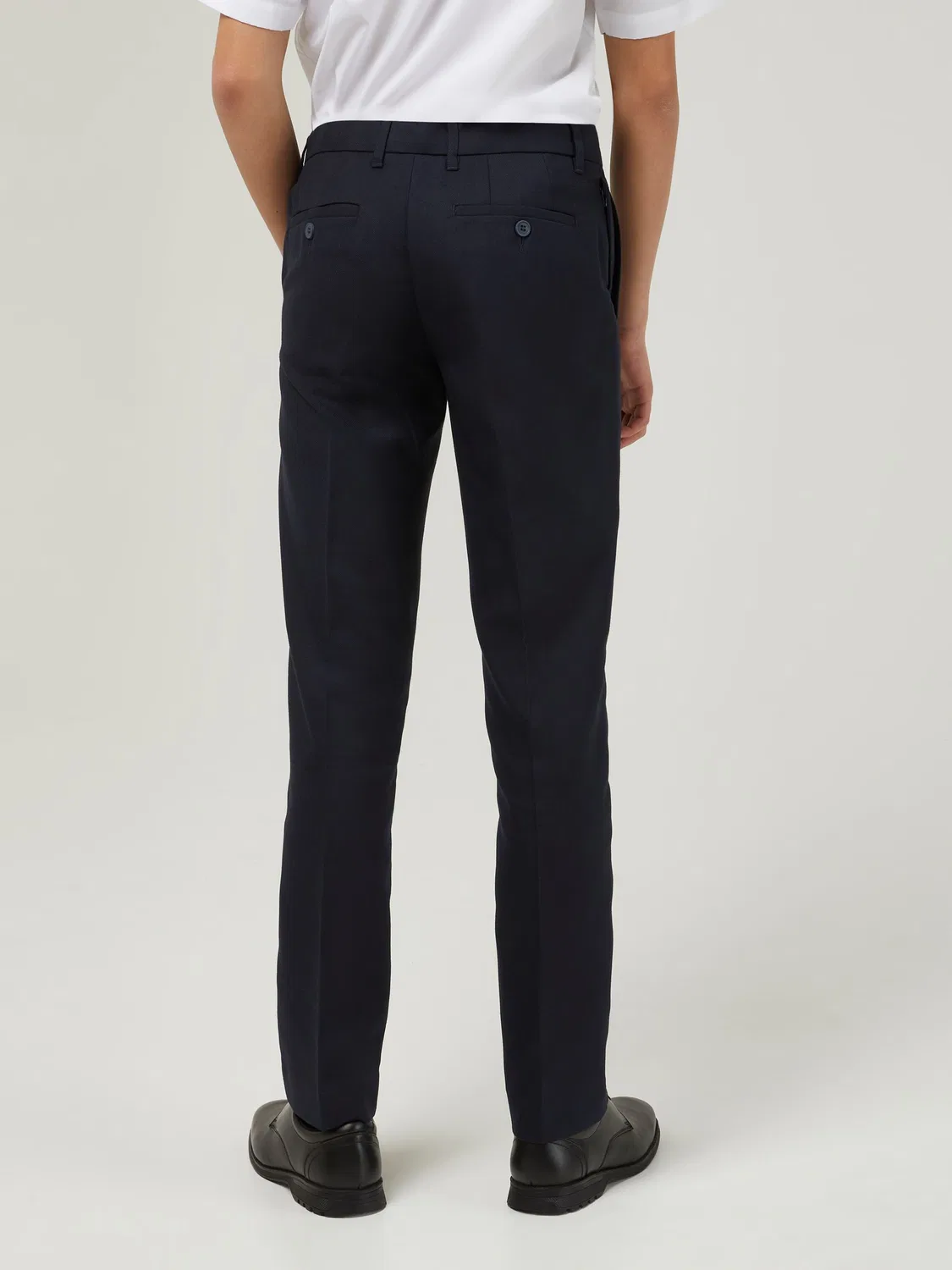 Брюки школьные, зауженные Trutex, синие — фото 3