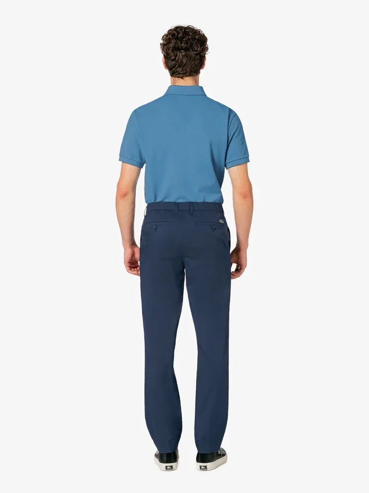 Чиносы зауженные LACOSTE, Royal Blue — фото 4