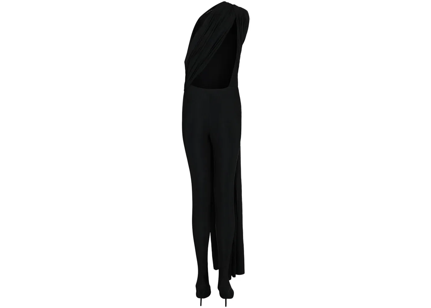 Женский боди с драпировкой Bodysuit Balenciaga, Black — фото 2