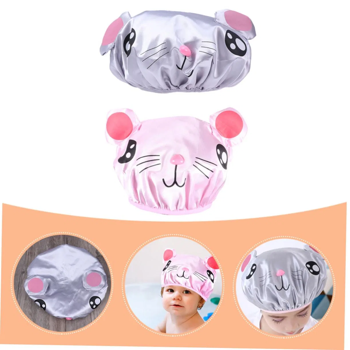 Шапочка для душаs, Pack of 10, Minkissy, мультиколор — фото 3
