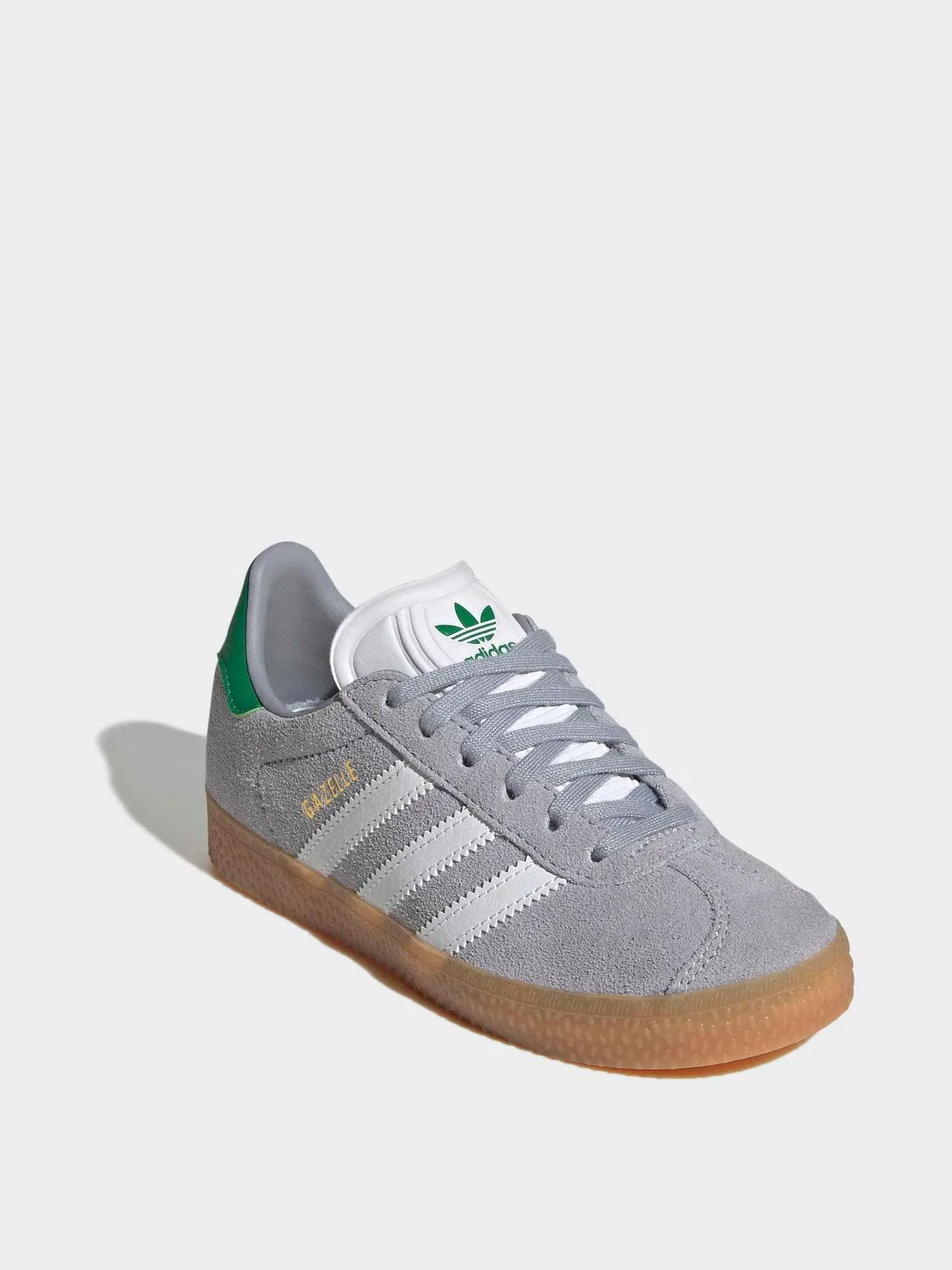 Кроссовки Gazelle, adidas Originals, серый/белый — фото 2
