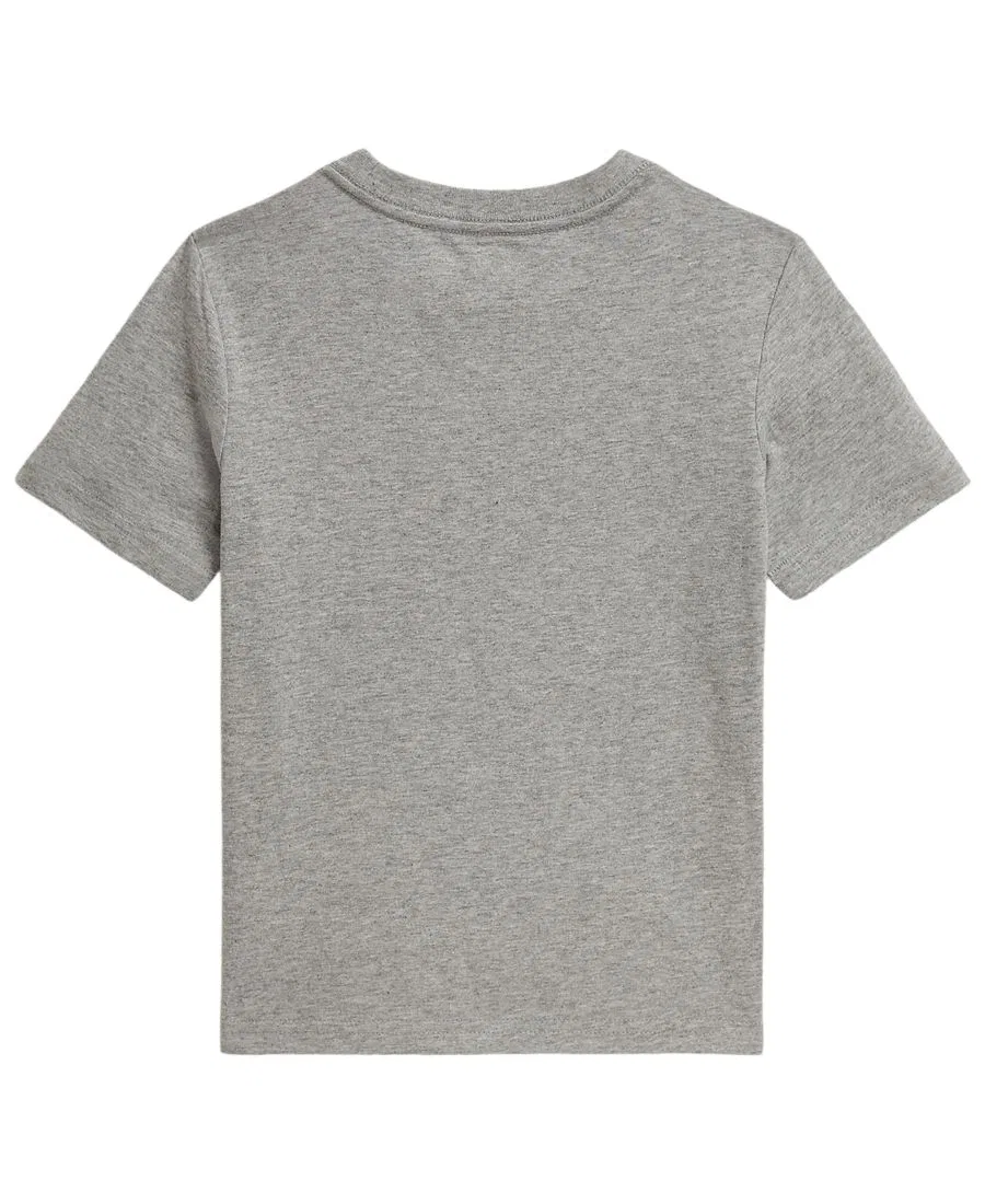 Футболка из хлопкового джерси с Polo Bear Boys' 2T-7 Polo Ralph Lauren, Andover Heather — фото 2