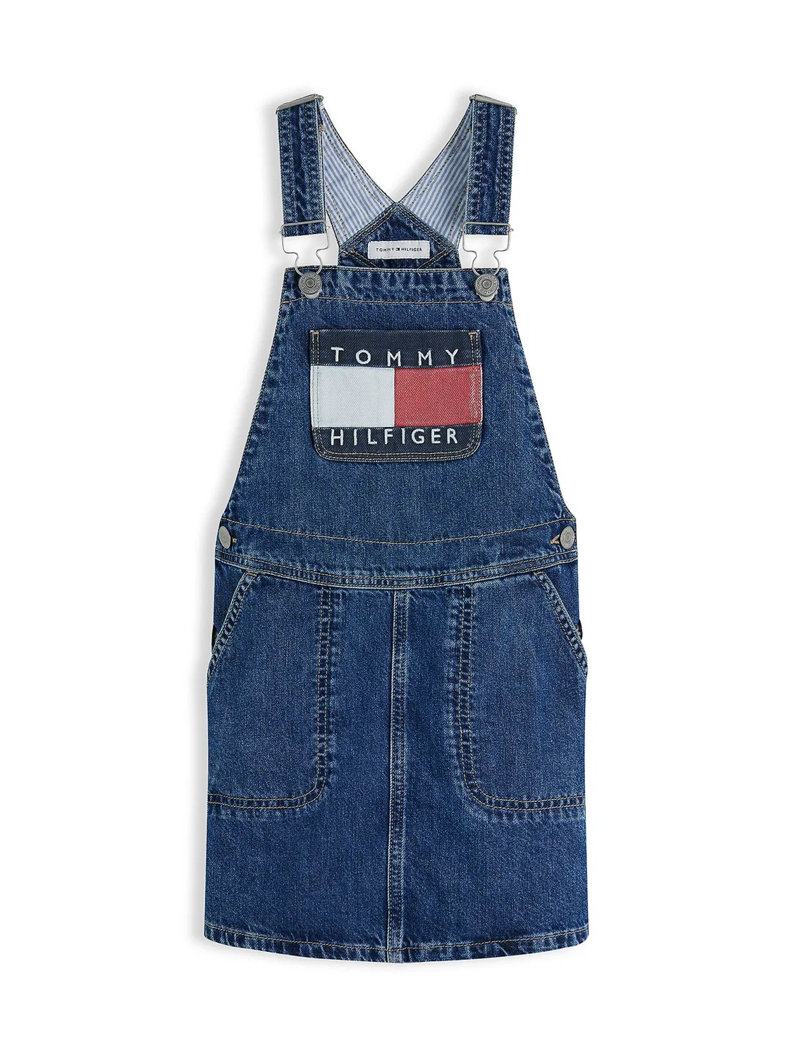 Юбка Tommy Hilfiger Heritage в темно-синем цвете и из синего денима