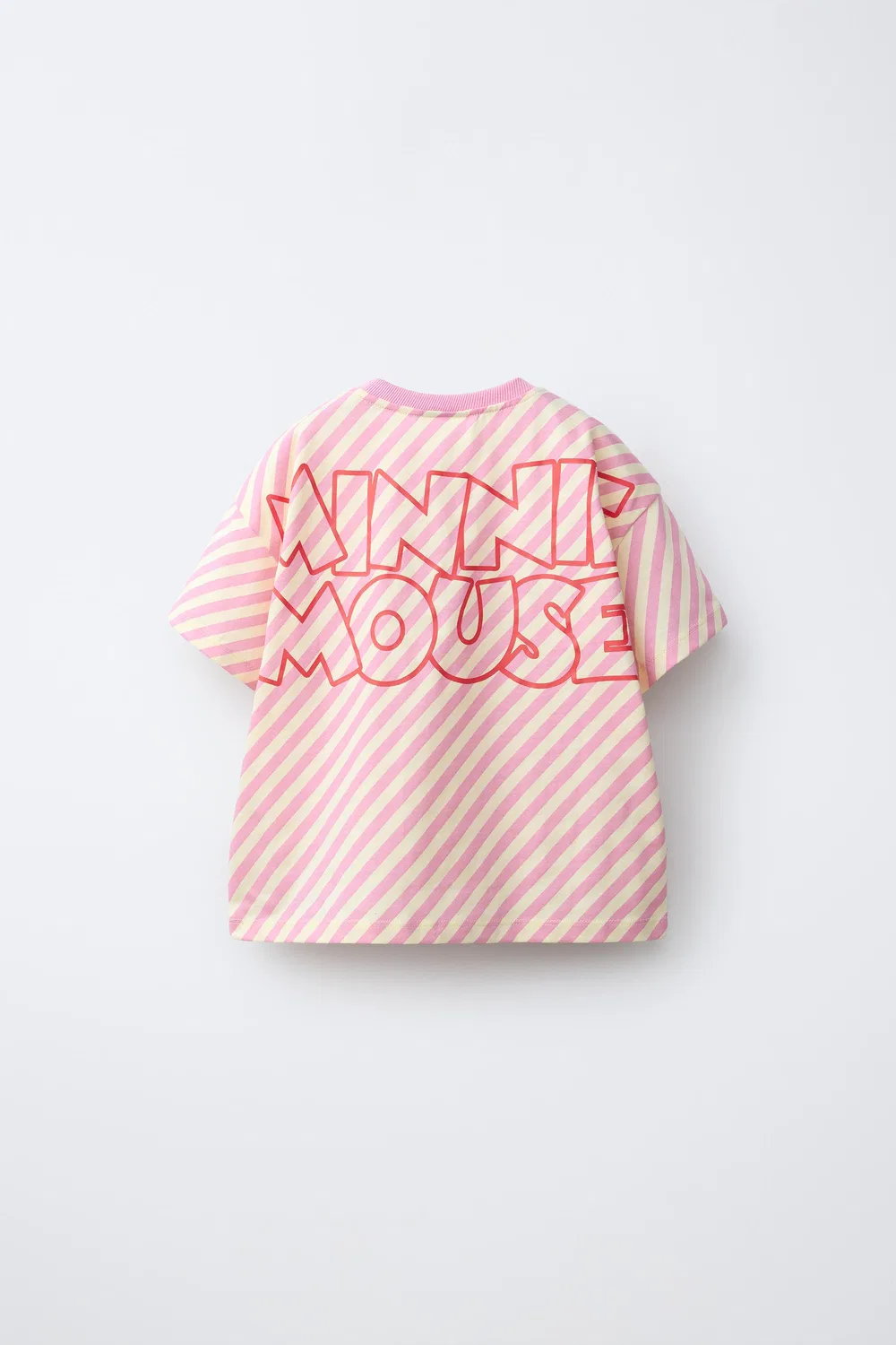 Полосатая футболка с резиновой нашивкой Минни Маус Disney ZARA, Striped — фото 2
