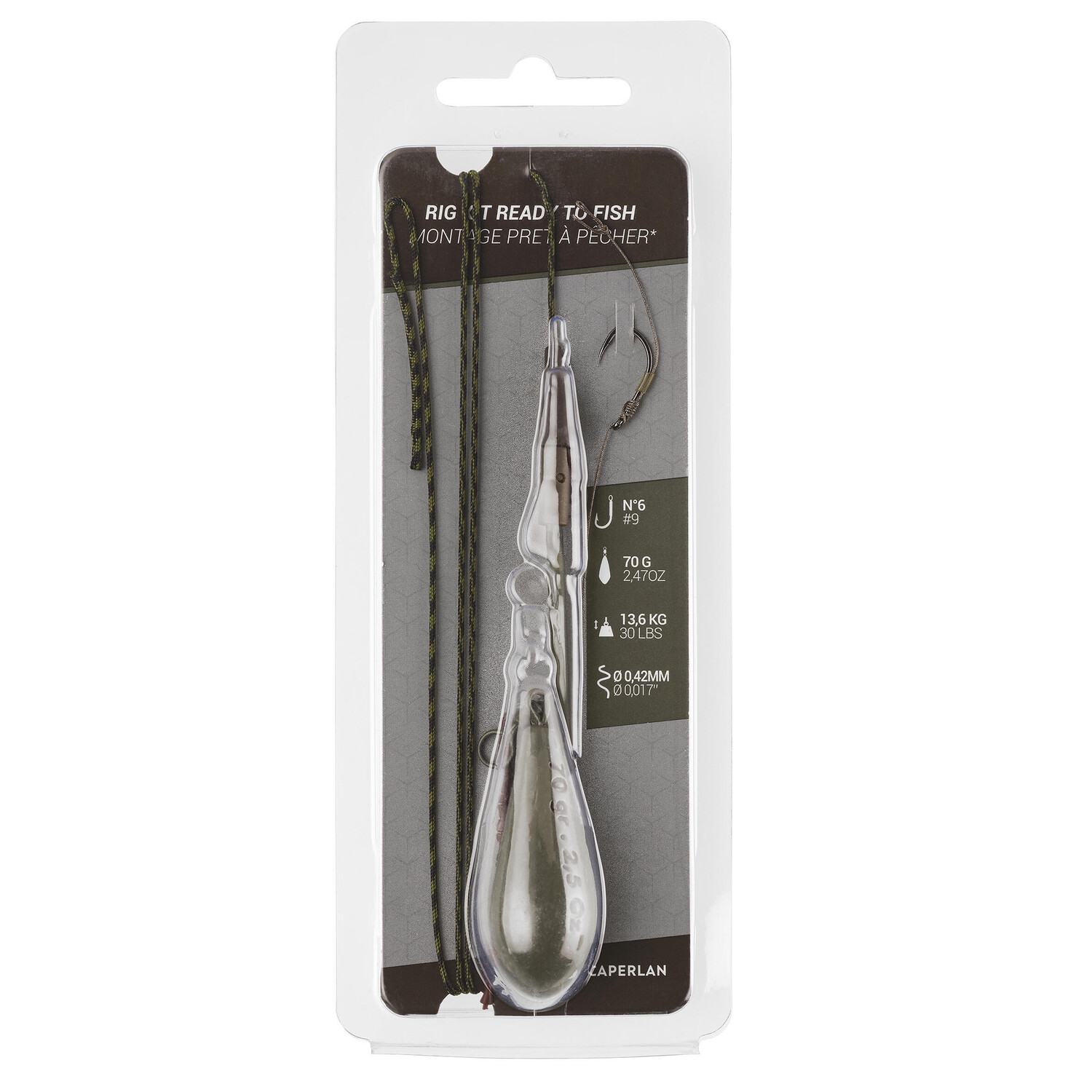 

Монтажная клипса для карповой оснастки Ready to Fish 70g H6 CAPERLAN