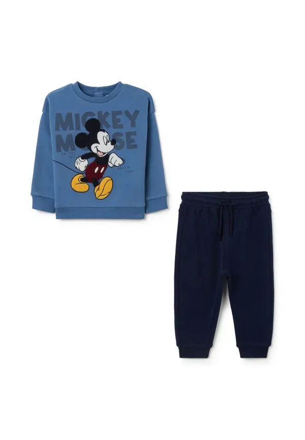 Комплект спортивный с принтом Mickey Mouse, Ovs, soft blue, голубой