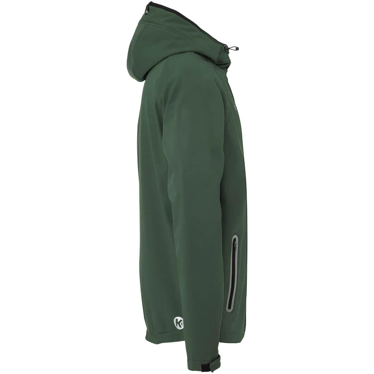 Детская софтшелл куртка Kempa SOFTSHELL Kids, Цвет Dunkelolivgrun Schwarz — фото 4
