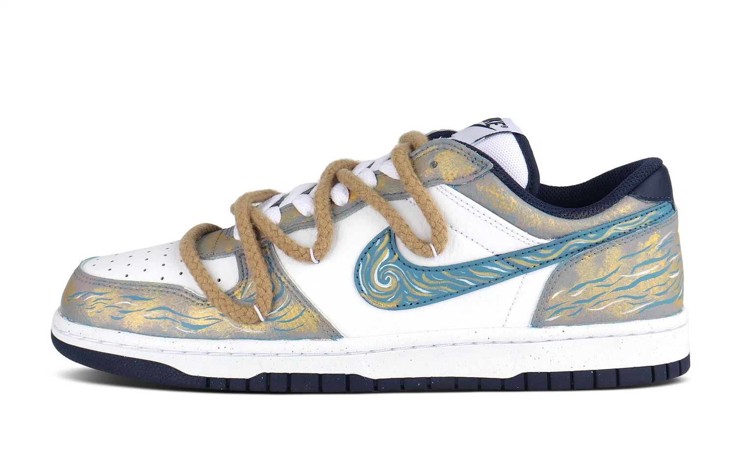 Детские кроссовки для скейтбординга с низким верхом Nike BigLow, Gold — фото 3